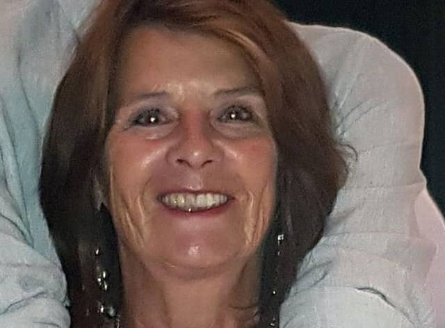 Linda Davis, 71, was in Southwell Road East, Rainworth, when she was hit by a privately-owned electric scooter.