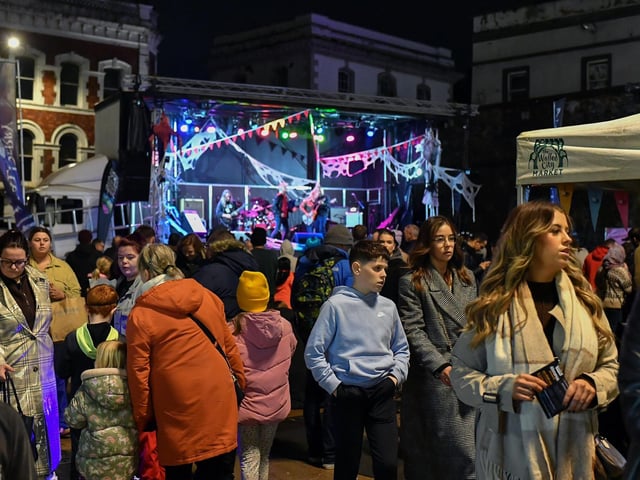 Revellers, performers and early contenders for the best Halloween costume converged on Derry’s city centre on Monday evening for the opening of the 2024 Halloween festivities. Photo: George Sweeney