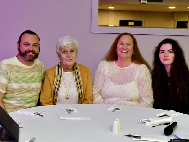 Patrick McCallion Kathleen McCallion Anne McCallion and Amy McClelland enjoying the event.