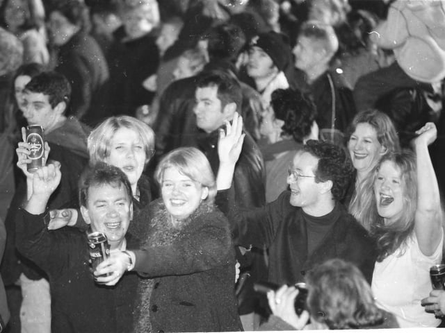 Millennium celebrations in Derry city centre.