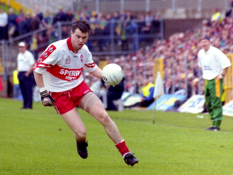 Joe Brolly played his part in Doire's All-Ireland glory in 1993.