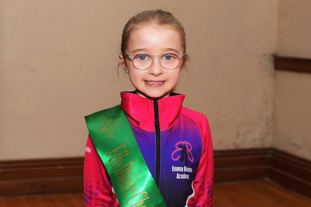 Emma Bonner was placed 2nd in the Dancing Championships Age 9-10 at the Feis Dhoire Cholmcille on Friday at St Columb’s Hall. Photo: George Sweeney.