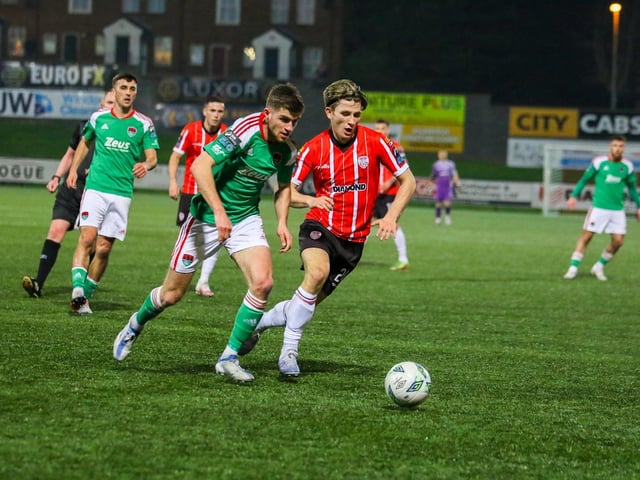 Ollie O'Neill enjoyed his night at Brandywell in front of a full house.