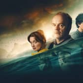 The Catch: Poppy Gilbert as Abby Collier, Jason Watkins as Ed Collier  and Aneurin Barnard as Ryan Wilson