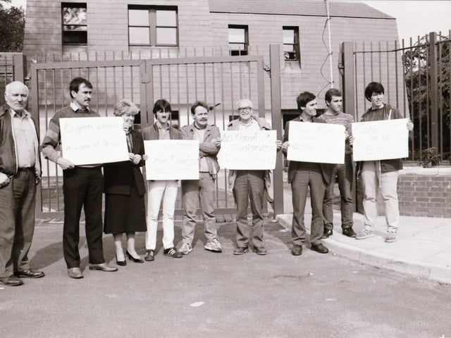 Protest over the lack of Irish language output on local radio.