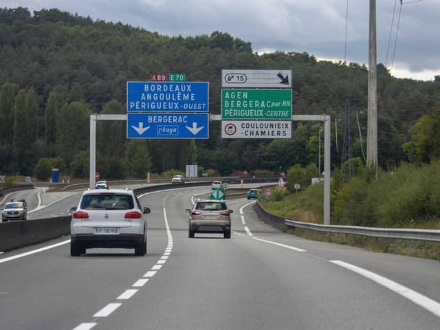 The motorway in France.
