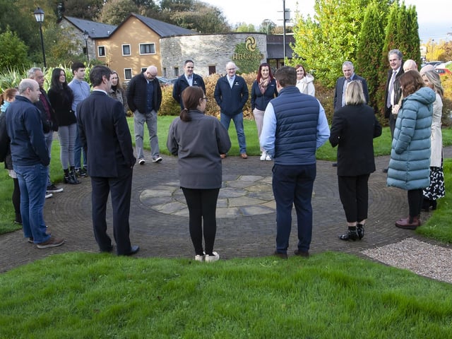 Delegates taking part in one of the outdoor workshops at the GEMX event at An Grianan Hotel.
