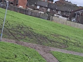Damage caused to the Black Paths in Galliagh by people on Scramblers and Quad bikes.