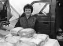 A stallholder at the old Foyle Street market.