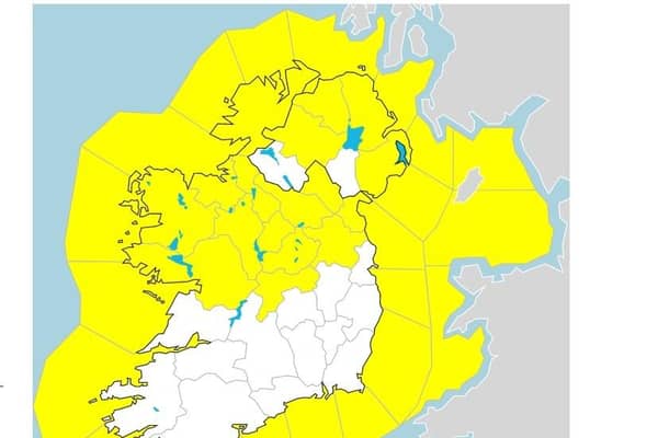 A Status Yellow Snow/Ice warning has been issued for Derry and Donegal.