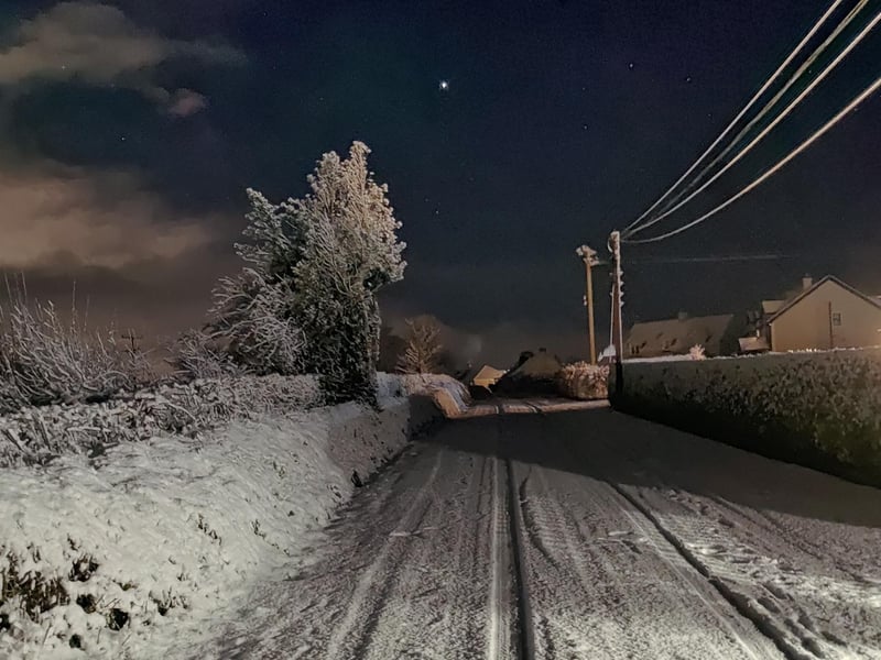 Derry in the snow
