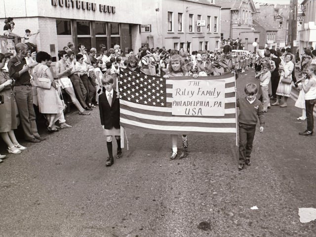 Scenes from festivals in Clonmany, Letterkenny and Derry back in August 1984.