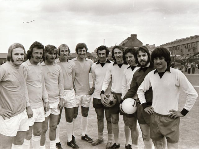 Some of the players in the Bull Park 7-a-side tournament.