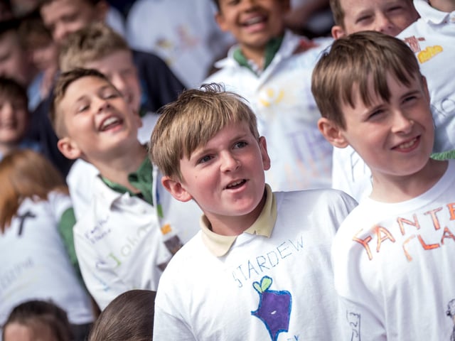 The annual Fan the Flame mass was celebrated recently in Celtic Park for pupils who recently made their confirmation.