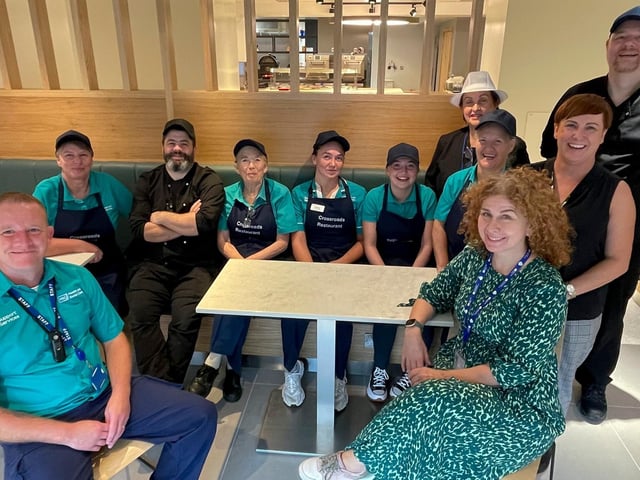 Western Trust staff at the official opening of the new Crossroads restaurant.
