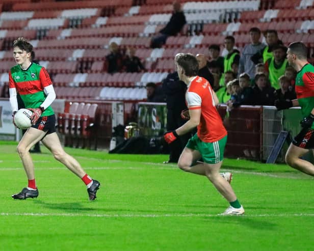 Trasna teenager Oran Donnelly has been one of the driving forces behind the city side's run to the Junior Final. (Photo: Tom Heaney)