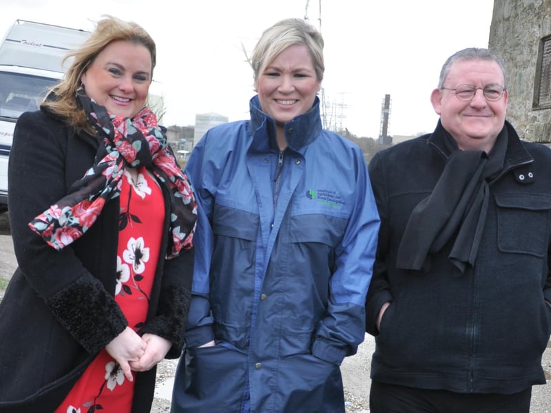 Tony with Sandra Duffy and Michelle O'Neill.