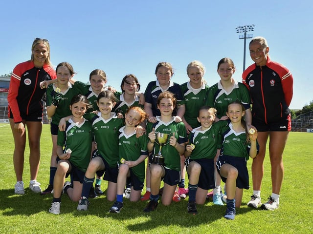 Girls' Tower Cup winners 2025 - Good Shepherd Primary School. Photo: George Sweeney