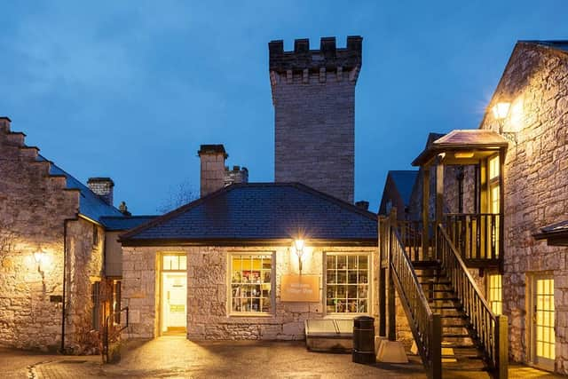 Bodelwyddan Castle grounds by night