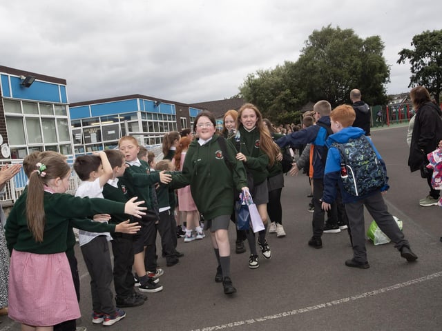 P7 Pupils Sign Off at Greenhaw PS! Jim McCafferty Photography