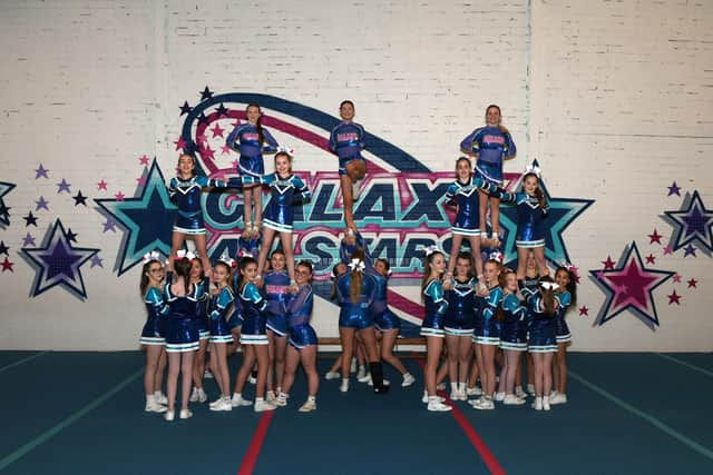 Teams Zodiac and Reign from the Galaxy All Star Cheerleaders troupe will be competing in the World Cheer Leaders championship in Orlando in 2025. Photograph: George Sweeney