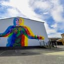 The mural of footballer James McClean, on Central Drive, Creggan in Derry was part of the 2022 Feile Derry’s 'Graffiti On The Walls' project. Photo: George Sweeney