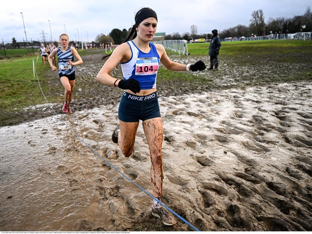 Amy Greene of Finn Valley AC, Donegal, competes in the under 23 women's 7500m during the 123.ie National Cross Country Championships at Templemore Sports Complex in Derry. Photo by Ramsey Cardy/Sportsfile