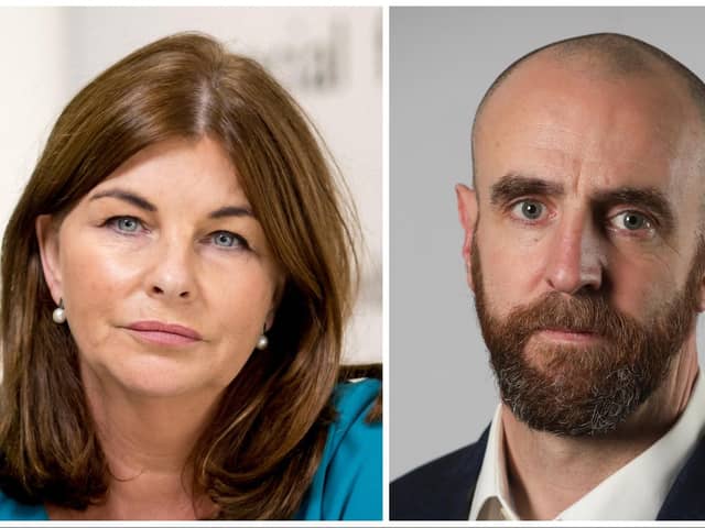 Derry SDLP MLAs Sinéad McLaughlin and Mark H Durkan.