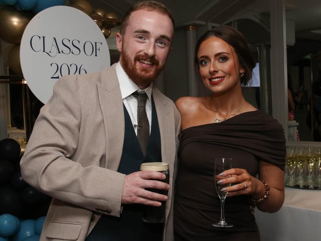 Nadia and Ryan Kelly pictured at The Nurses Ball, Class of 2026 held in The Everglades Hotel. (Photo - Deirdre Heaney, nwpresspics)