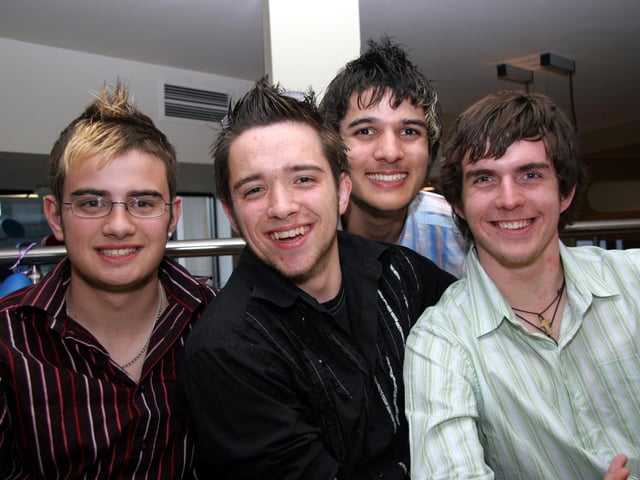 Ryan Marshall, Andrew Cochrane, Rajiv Chada, Adam McCormick 0510JML : Parties and celebrations across Derry in May 2006.