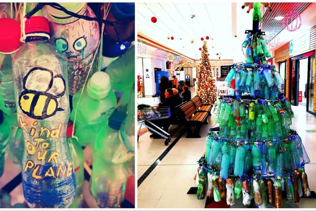 The tree at Lisnagelvin Shopping Centre.