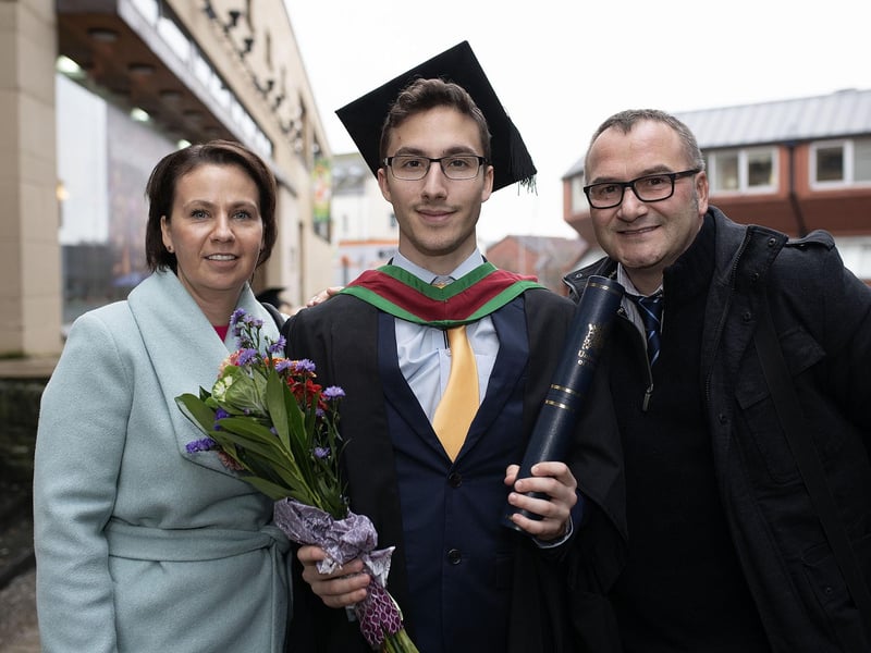 Winter graduations in Derry.