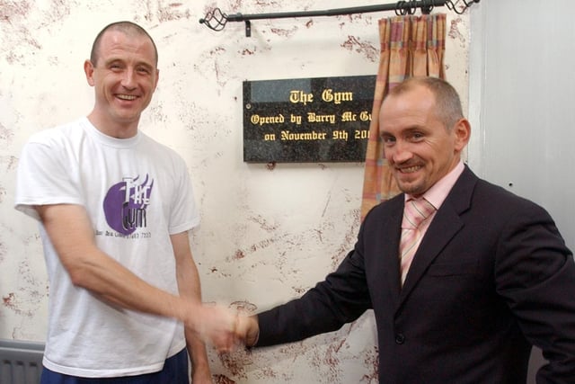 Barry McGuigan at The Gym in Carndonagh in November 2004.