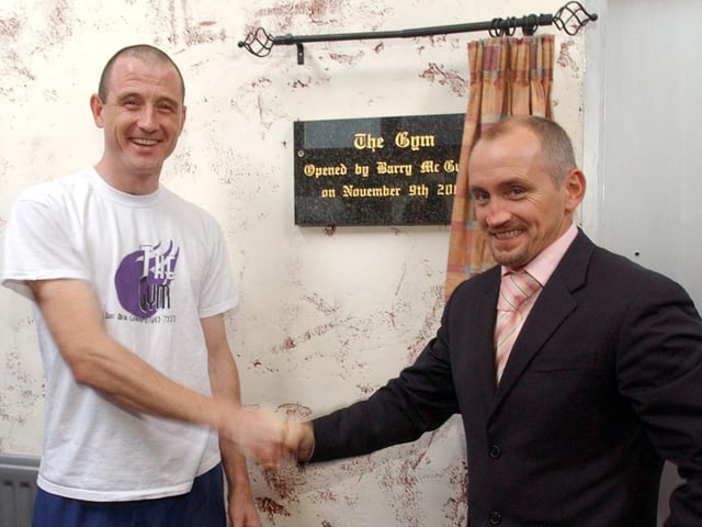Barry McGuigan at The Gym in Carndonagh in November 2004.