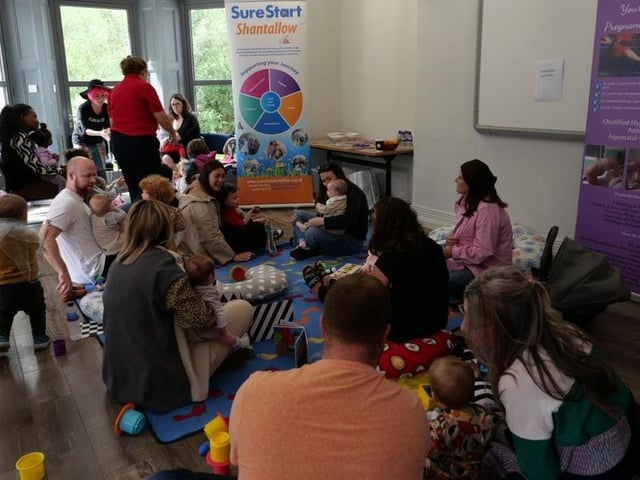 Shantallow Sure Staff entertaining children and parents at the North West BAPS celebration