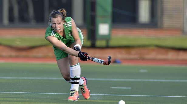 Ireland Megan Frazer in action against Spain.