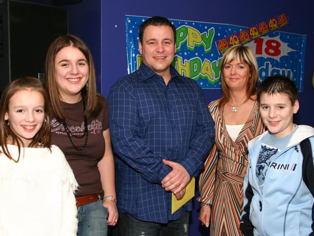 Ciaran Taggart's 40th birthday.