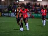 James Akintunde couldn't unlock the Dundalk defence.