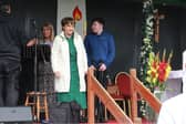 Derry’s own Dana Rosemary Scanlan performed her new song Light the Fire, recalling how Ireland’s patron lit the fire of faith on Slane in 433AD.