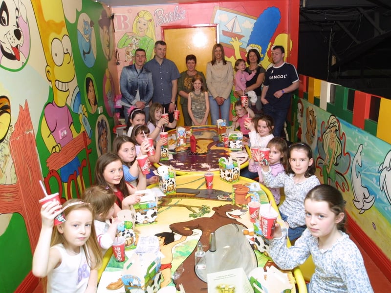 Friends and family enjoying Zara's party at Bananas.