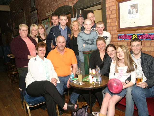 Having fun at Derry parties in 2004. Pat McCloskey & Ryan Gallagher