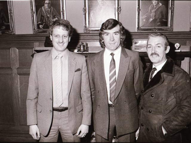 Pat Jennings' visit to the city.