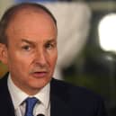 Tanaiste Micheal Martin at a press conference at Farmleigh House in Dublin after the British Irish Intergovernmental Conference. Picture date: Thursday January 19, 2023.
