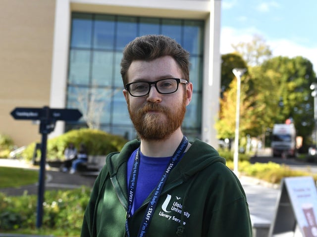 Patrick Keenan, a Ulster University staff member stopped to give some advice for the Magee freshers.  He said: "I would suggest coming to the library, that would be your best place to get some work done. We have multiple floors and different learning spaces. If you have any library-related issues, just come directly to us."