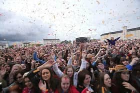 Revellers enjoying the One Big Weekend festivities in 2013.