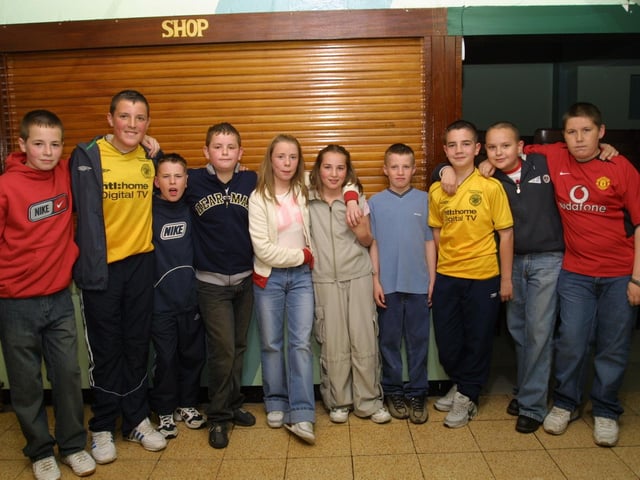 Celebrating Jamie Lamberton's 13th birthday party in 2003 at Creggan Community Centre.