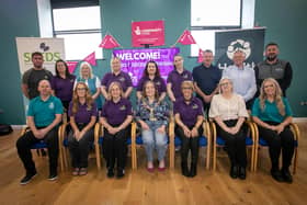 The Mayor of Derry City and Strabane District Council, Grace Uí Niallais pictured with delegates from DEEDS City and District Partnership at Tuesday's first gathering of Health for Life’s new SEEDS Dementia Support Programme in the Healthy Living Centre, Creggan. Included is National Lottery representative Tommy Carlin and the core DEEDS team. (Photos: JIm McCafferty Photography)