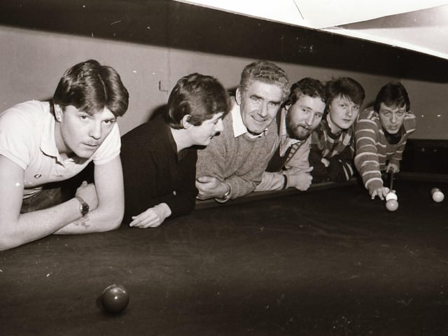 Members of the Long Tower Snooker team, back in 1984.