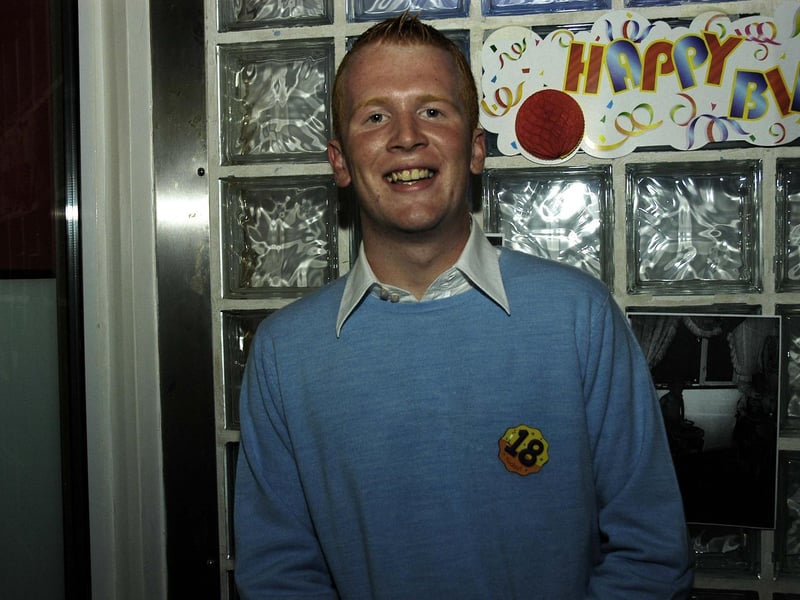 Pete Ramsey pictured celebrating his 18th birthday. : .