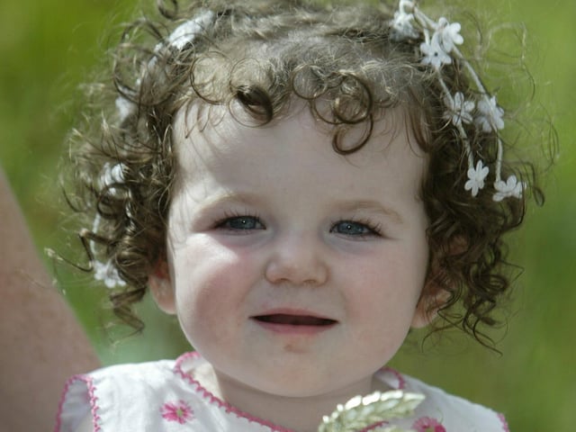 Meagan Buchanan winner of the 9 - 18 months bonny baby competition at Termonbacca fun day. (0107JB129)